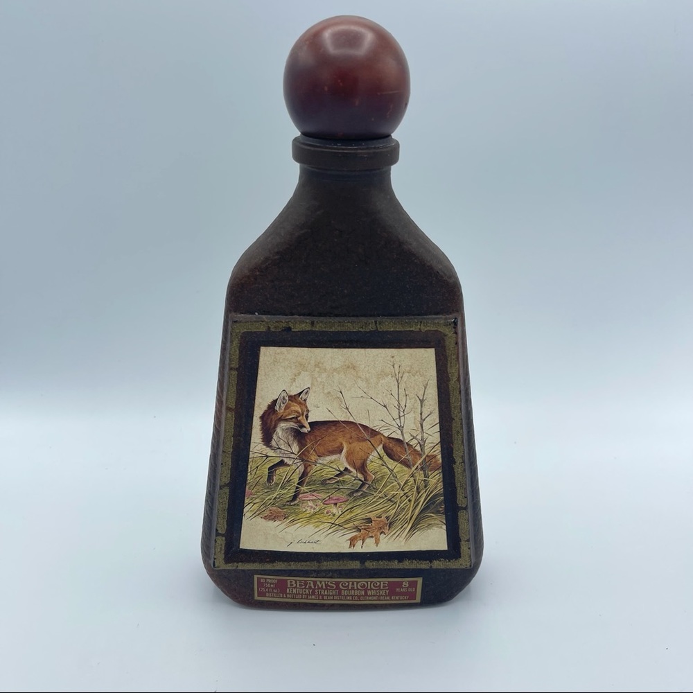 70's Vintage Wild Life Collection Beam Whiskey Bottle